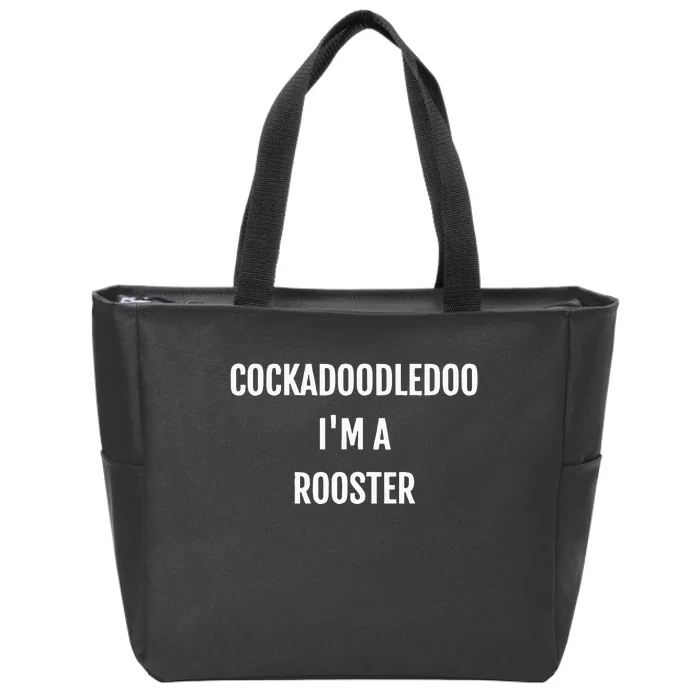 Cockadoodledoo Im A Rooster Halloween Funny Costume Zip Tote Bag