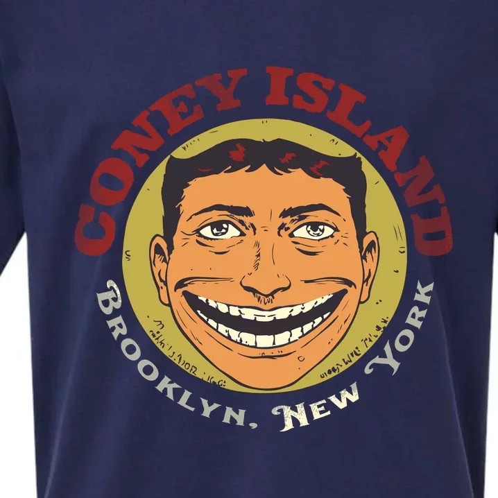 Coney Island Brooklyn Ny Sueded Cloud Jersey T-Shirt