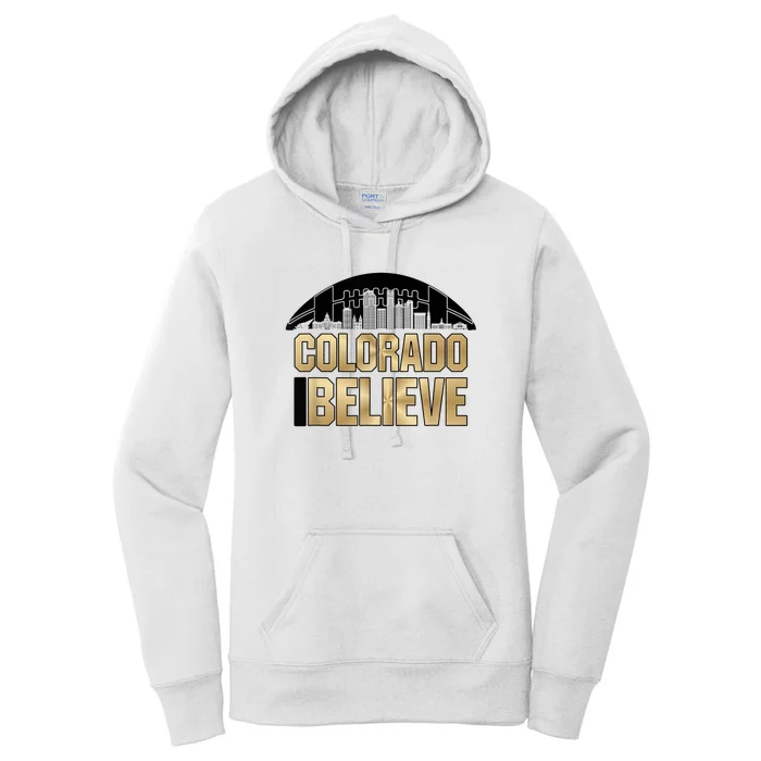 Colorado I Believe In Football Women's Pullover Hoodie