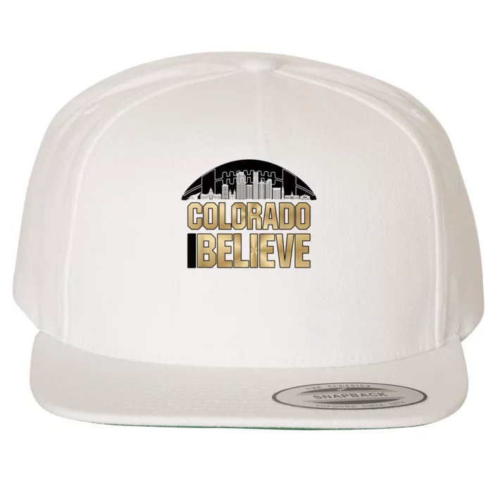 Colorado I Believe In Football Wool Snapback Cap