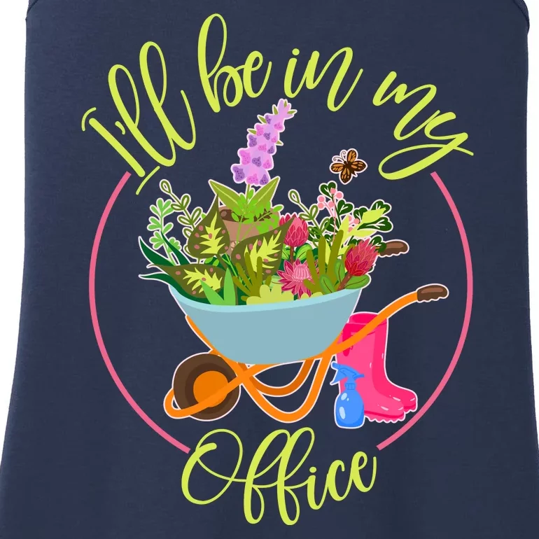 Cute I'll Be In My Office Gardening Fan Ladies Essential Tank