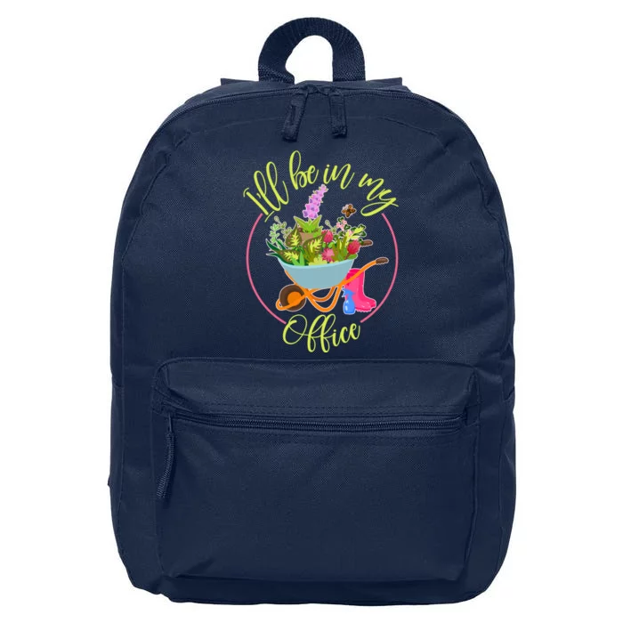 Cute I'll Be In My Office Gardening Fan 16 in Basic Backpack