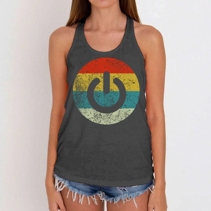 Computer Icons Button Power Women's Knotted Racerback Tank