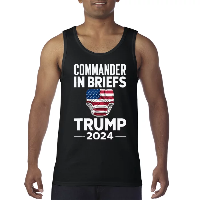 Commander In Briefs Trump 2024 Tank Top