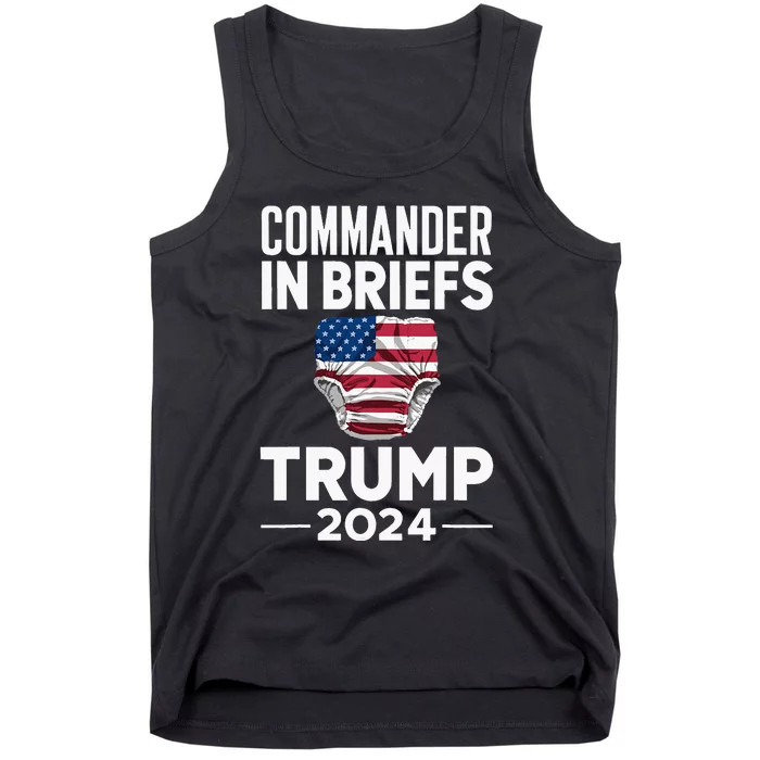 Commander In Briefs Trump 2024 Tank Top