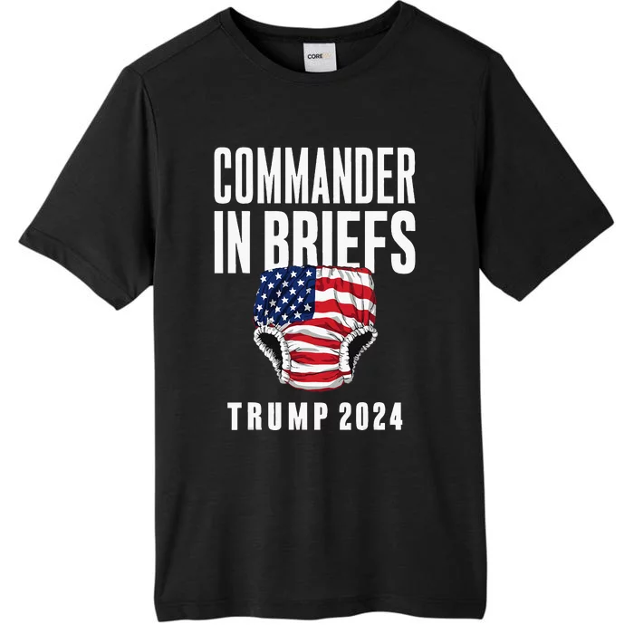 Commander In Briefs Trump 2024 ChromaSoft Performance T-Shirt