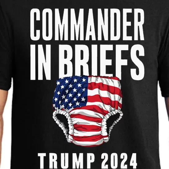 Commander In Briefs Trump 2024 Pajama Set