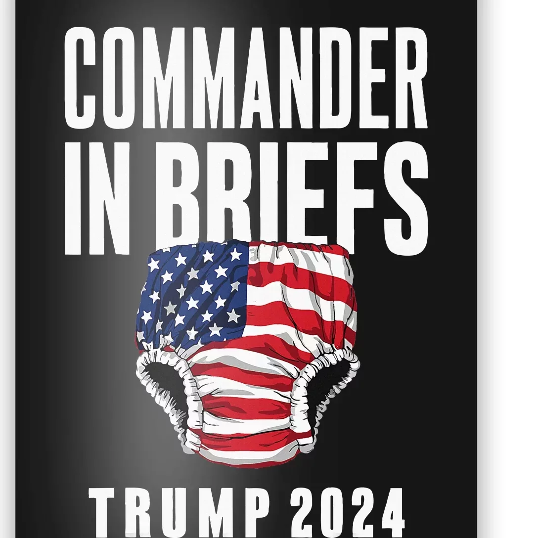 Commander In Briefs Trump 2024 Poster