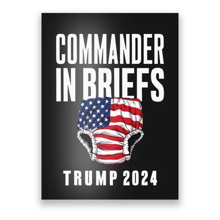 Commander In Briefs Trump 2024 Poster