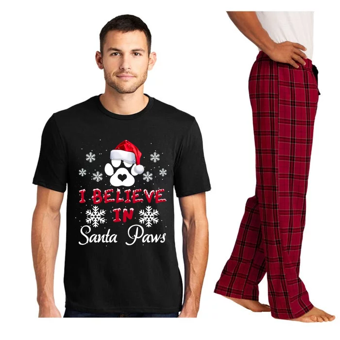 Christmas I Believe In Santa Paws Gift Pajama Set