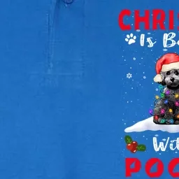 Christmas Is Better With A Poodle Dog Xmas Puppy Lover Great Gift Softstyle Adult Sport Polo