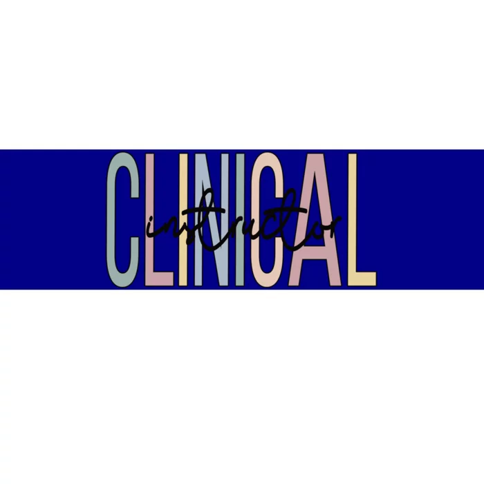 Clinical Instructor Boho Clinical Instructors Gift Bumper Sticker