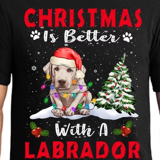 Christmas Is Better With A Labrador Retriever Dog Xmas Funny Gift Pajama Set