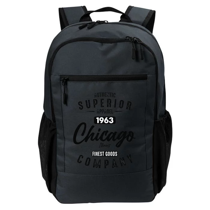 Chicago Illinois Born In 1963 Authentic Vintage Birthday Daily Commute Backpack