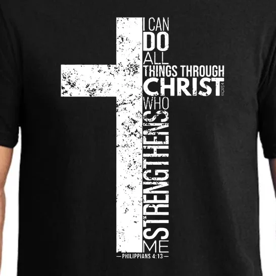 Cross I Can Do All Things With Philippians 413 Pajama Set