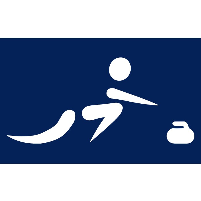 Curling Icon Bumper Sticker