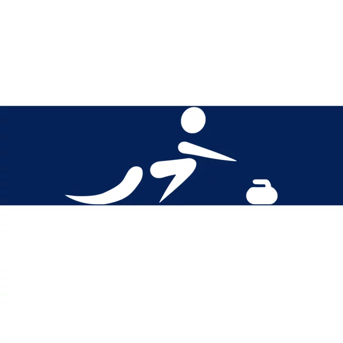 Curling Icon Bumper Sticker