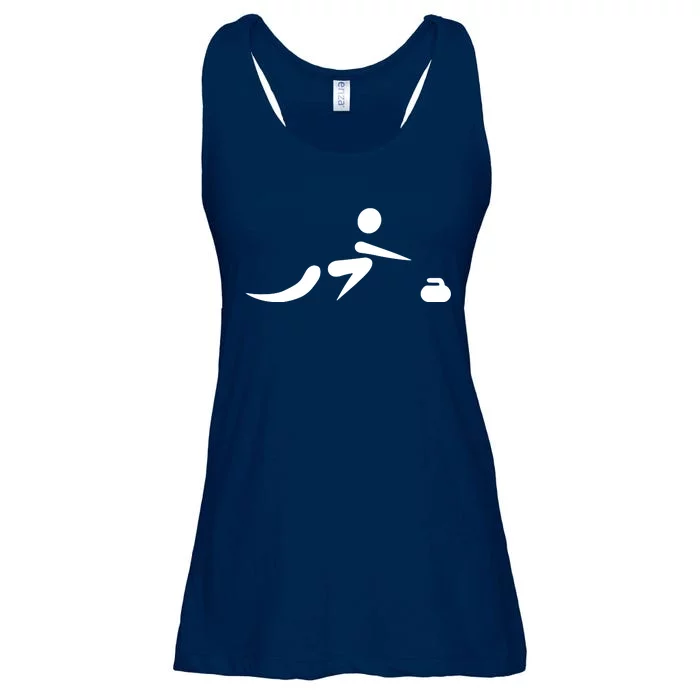 Curling Icon Ladies Essential Flowy Tank