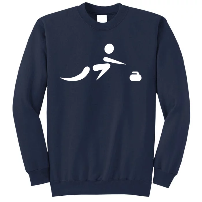 Curling Icon Tall Sweatshirt