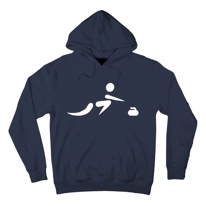 Curling Icon Tall Hoodie