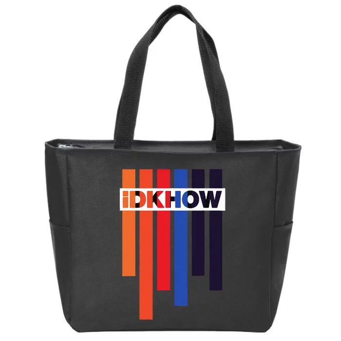 Color Idkhows Zip Tote Bag