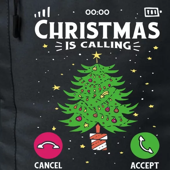 Christmas Is Calling Funny Daily Commute Backpack