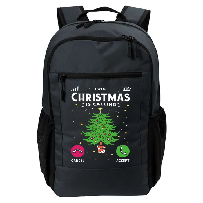 Christmas Is Calling Funny Daily Commute Backpack