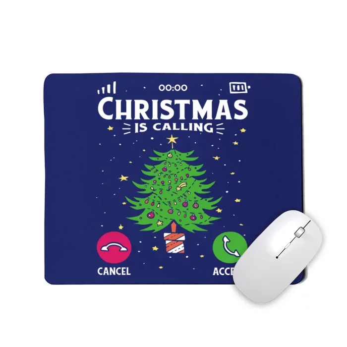 Christmas Is Calling Funny Mousepad