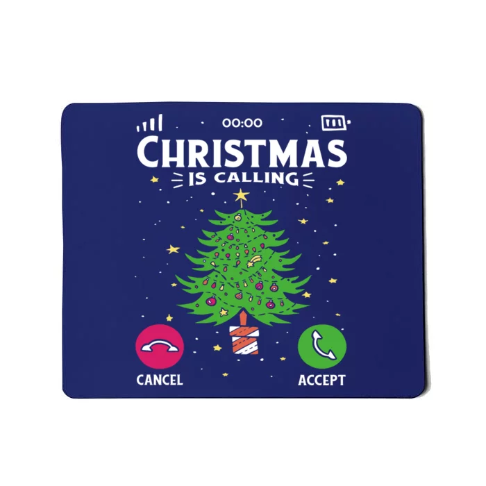 Christmas Is Calling Funny Mousepad