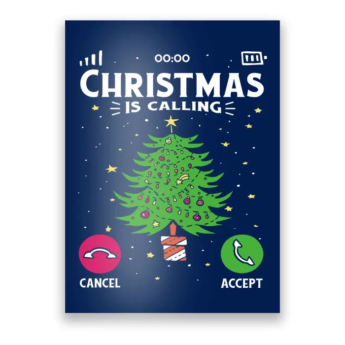 Christmas Is Calling Funny Poster