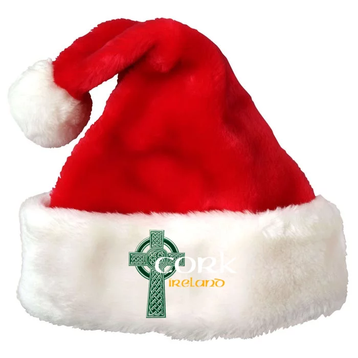 Cork Ireland County Celtic Gaelic Football And Hurling Gift Premium Christmas Santa Hat