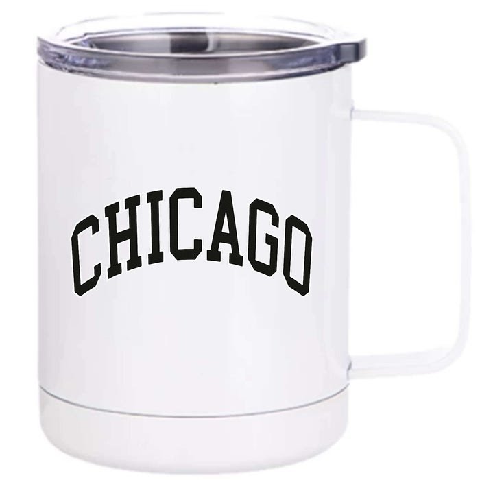 Chicago Illinois Front & Back 12oz Stainless Steel Tumbler Cup