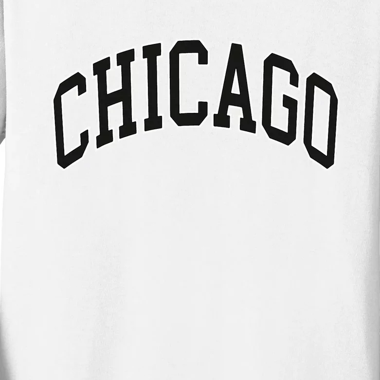 Chicago Illinois Kids Long Sleeve Shirt