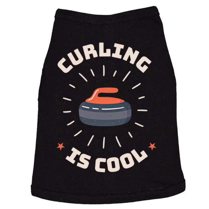 Curling Is Cool Game Teams Tournats Player Curling Cute Gift Doggie Tank