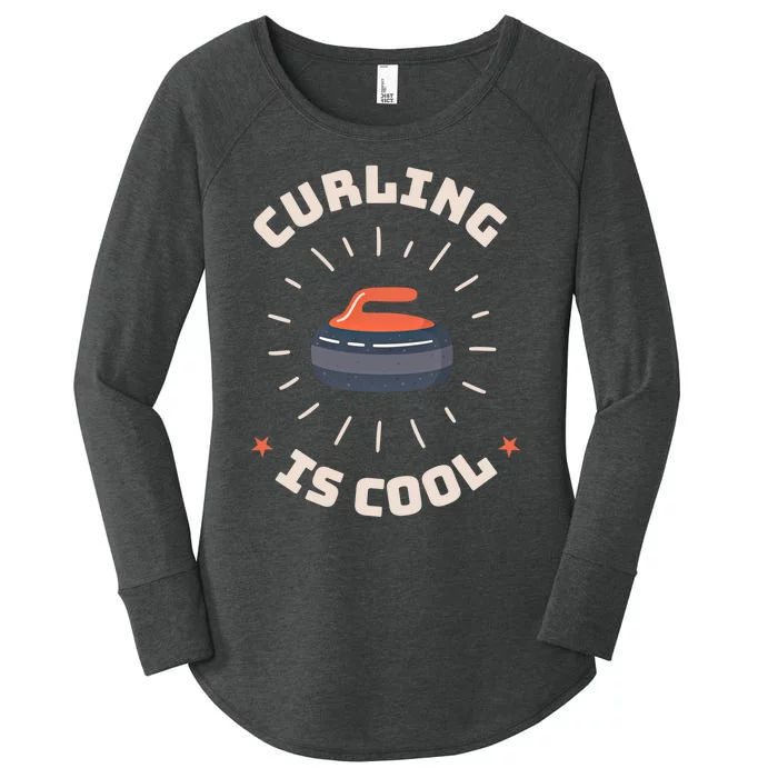 Curling Is Cool Game Teams Tournats Player Curling Cute Gift Women's Perfect Tri Tunic Long Sleeve Shirt