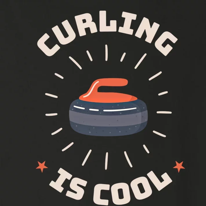 Curling Is Cool Game Teams Tournats Player Curling Cute Gift Toddler Long Sleeve Shirt