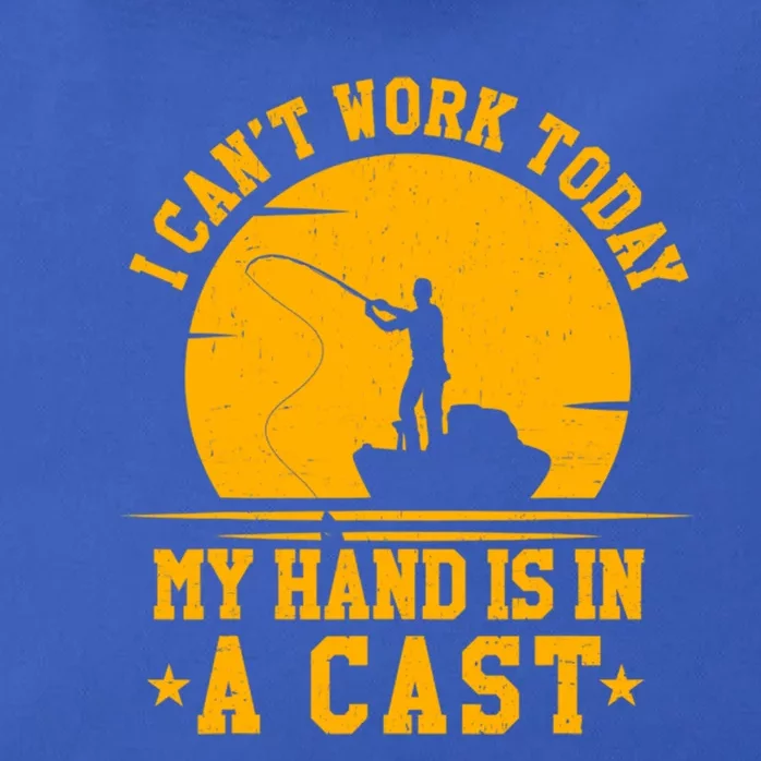 Classic I Cant Works Today My Arm Is In A Cast Fishing Cute Gift Zip Tote Bag