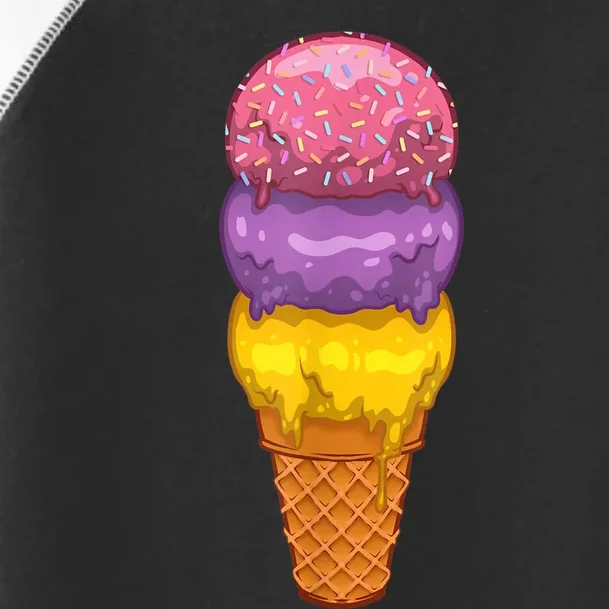 Cute Ice Cream Cone Art For Men Women Kids Ice Cream Lovers Toddler Fine Jersey T-Shirt