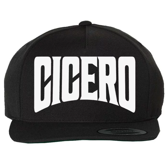 Cicero Illinois Wool Snapback Cap