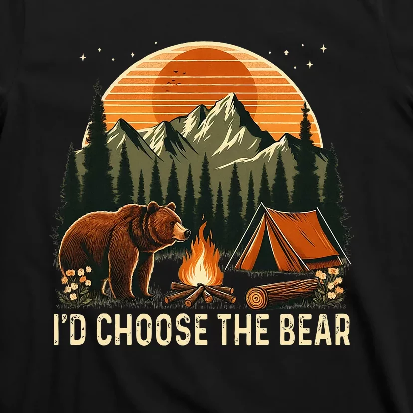 Camping ID Choose The Bear T-Shirt