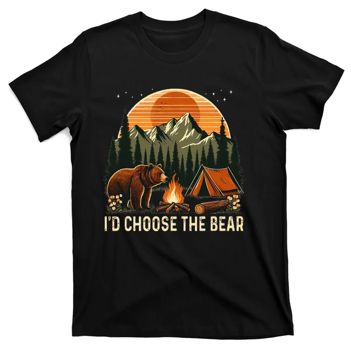 Camping ID Choose The Bear T-Shirt