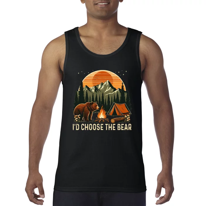 Camping ID Choose The Bear Tank Top