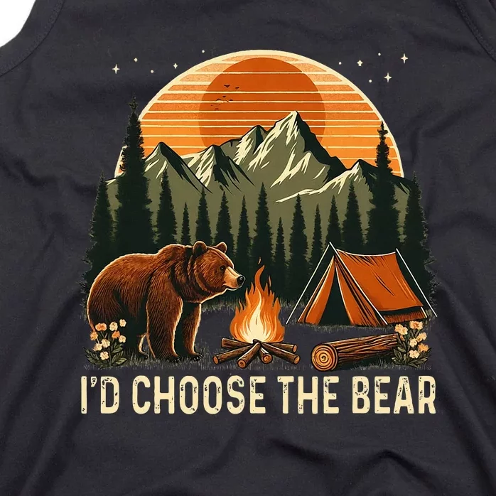 Camping ID Choose The Bear Tank Top