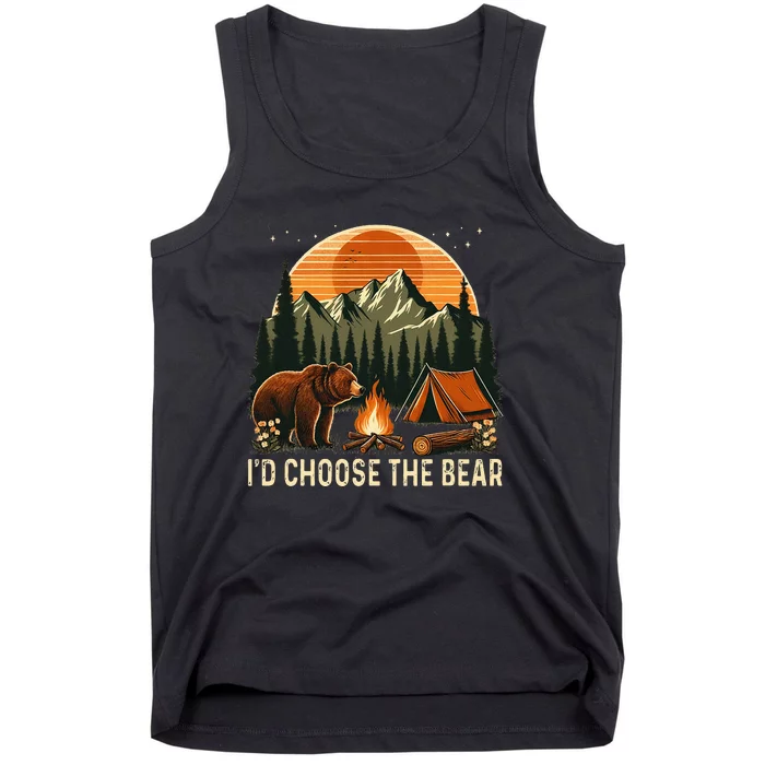 Camping ID Choose The Bear Tank Top