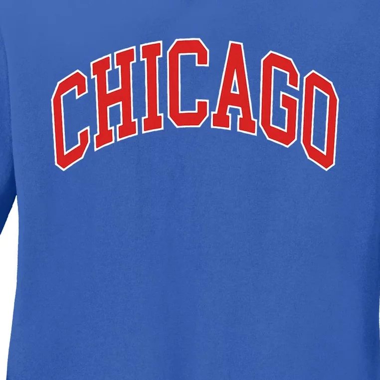 Chicago Illinois Ladies Long Sleeve Shirt