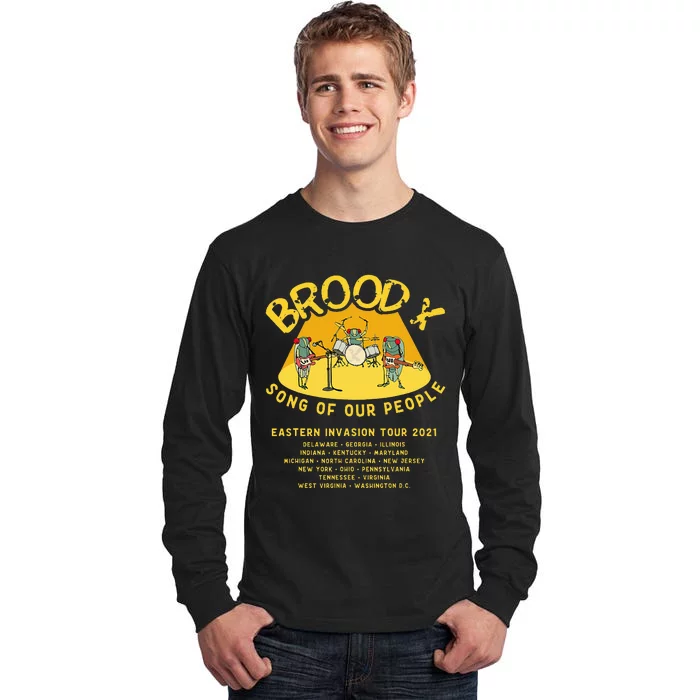 Cicada Invasion Cicada Brood X Cicada Song Tall Long Sleeve T-Shirt