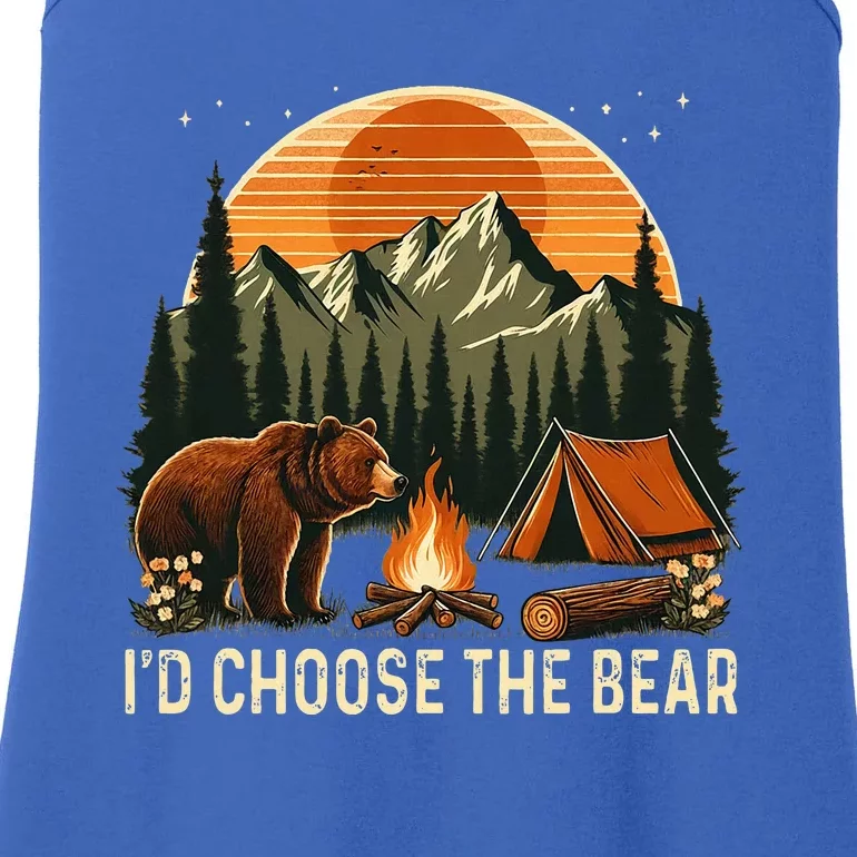 Camping ID Choose The Bear Ladies Essential Tank