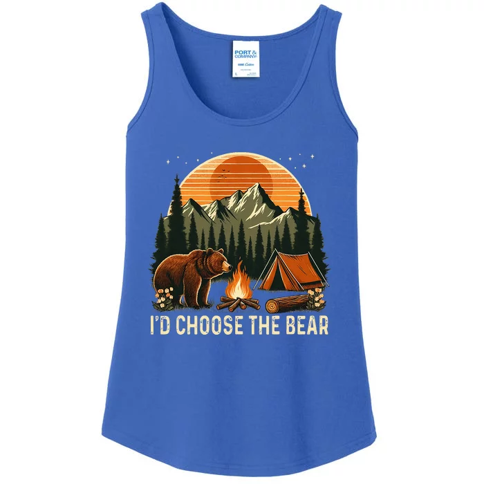 Camping ID Choose The Bear Ladies Essential Tank