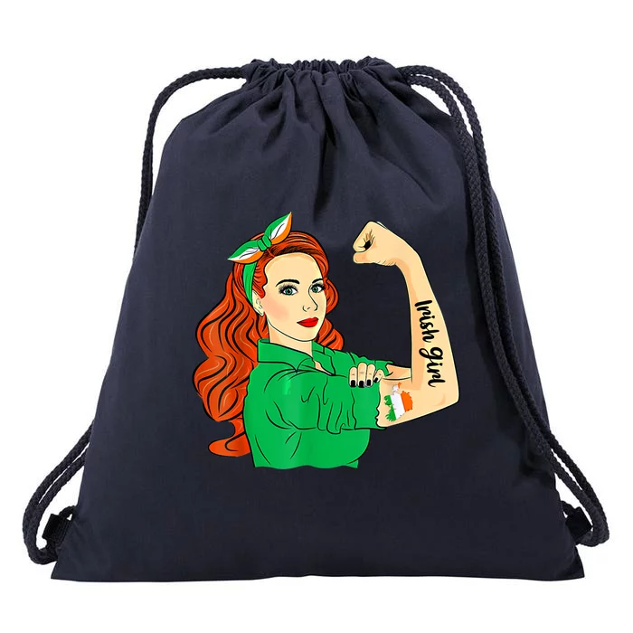 Costume Ireland Culture Unbreakable Shamrock Irish Flag Gift Drawstring Bag