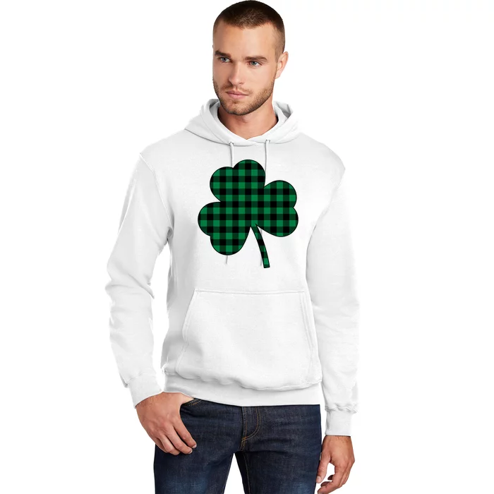 Checkered Irish Clover Leaf Hoodie